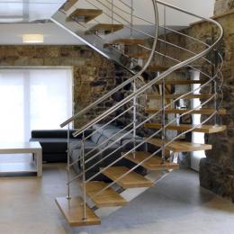 Escalera-barandilla inox