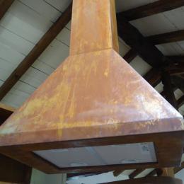 Chimenea en acero corten